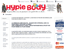 Tablet Screenshot of hypie-body.com